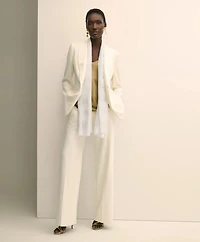 Viscose-Modal-Cotton Blend Shimmer Stripe Scarf