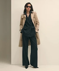 The Essentials Double-Breasted Peak Lapel Jacket Wool Blend