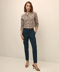 Cropped Boucle Knit Lady Jacket