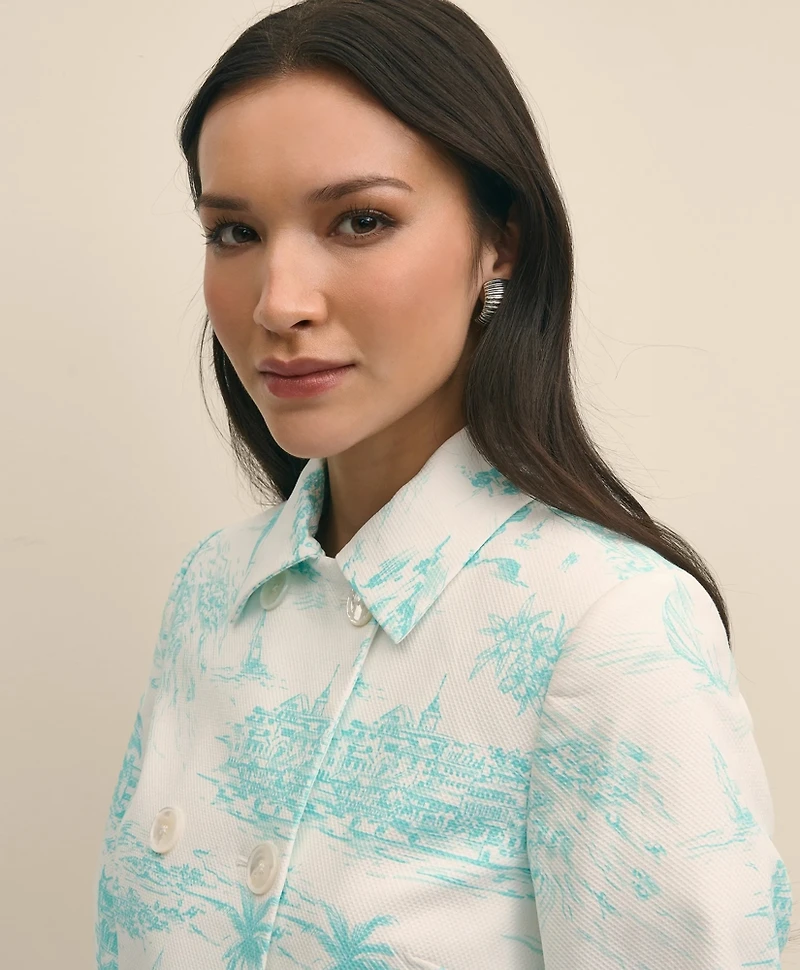 Cotton Dobby Bermuda Toile Jacket