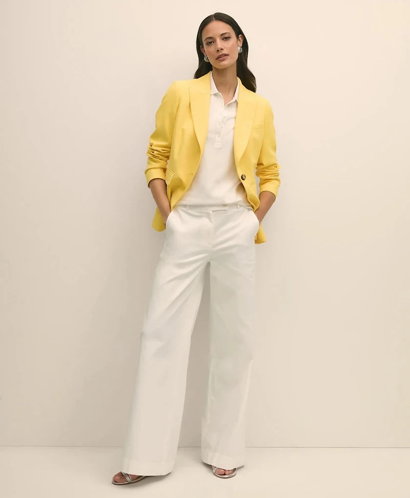 Fine Twill Peak Lapel Jacket