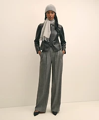 Leather Croc-Embossed Jacket
