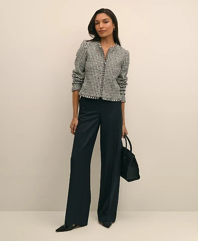 Boucle Zip-Front Jacket