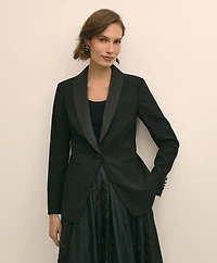 Crepe Shawl-Collar Dinner Jacket