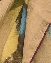 Modal Cashmere Plaid Brush Stroke Scarf