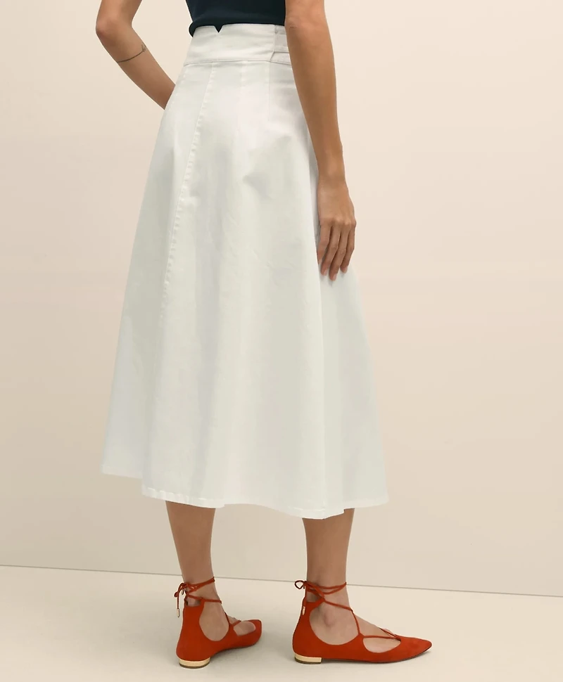 Gurkha Pleated Skirt Cotton Blend