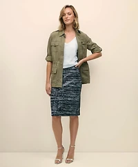 Ombre Sequin Pencil Skirt