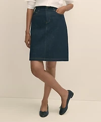 Denim Straight Skirt