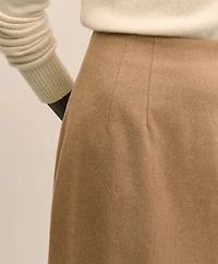Camel Hair Pencil Skirt