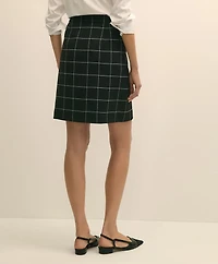 Windowpane Mini Skirt