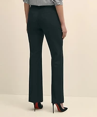 The Essentials Brooks Brothers Stretch Wool Flare Leg Trousers