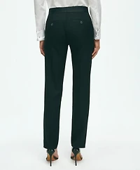 Black Fleece Tuxedo Pants Wool