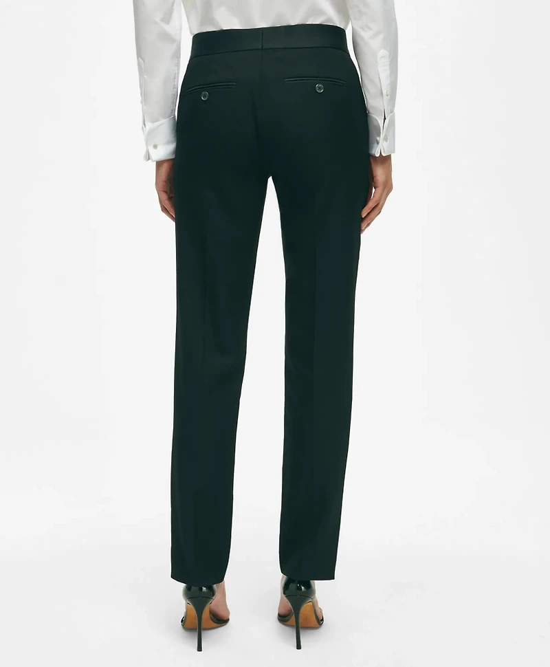 Black Fleece Tuxedo Pants Wool