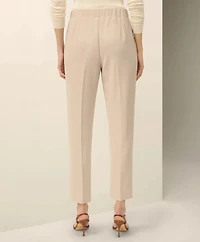 Easy Fit, Elastic Back Fine Twill Stretch Crepe Pants