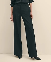 The Essentials Wide-Leg Trousers Wool Blend