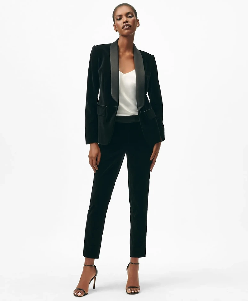 Slim Tuxedo Pants Velvet