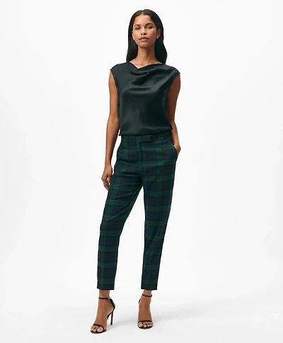 Slim Dress Pants Black Watch Twill
