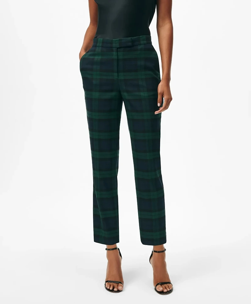 Slim Dress Pants Black Watch Twill