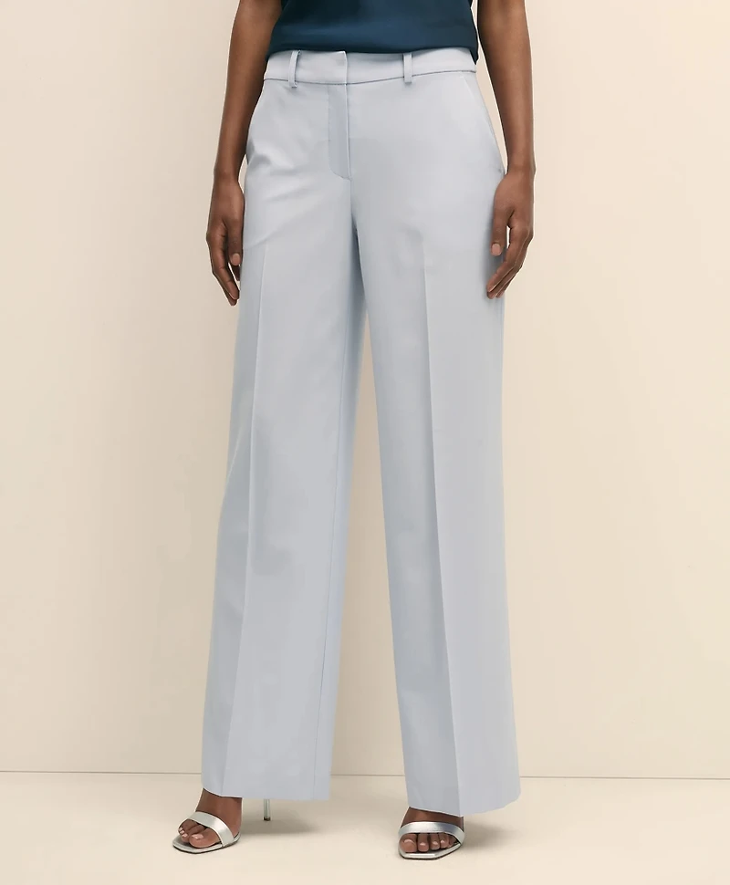 The Essentials Wool Wide Leg Trouser