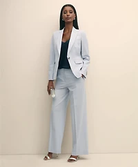 The Essentials Wool Wide Leg Trouser