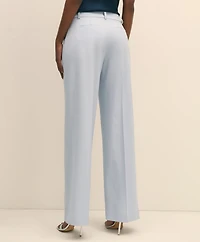 The Essentials Wool Wide Leg Trouser