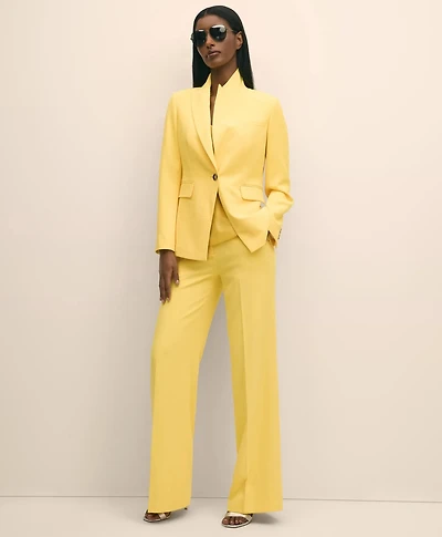 Fine Twill Wide-Leg Trousers