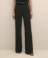 High-Waisted, Elastic Back Matte Jersey Pants
