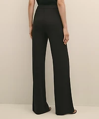 High-Waisted, Elastic Back Matte Jersey Pants