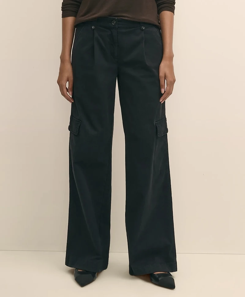 Relaxed Twill Cargo Pants