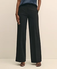 Crepe Wide-Leg Pants