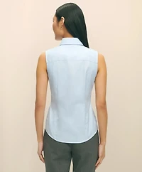 Fitted Non-Iron Stretch Supima<sup>®</sup> Cotton Sleeveless Dress Shirt
