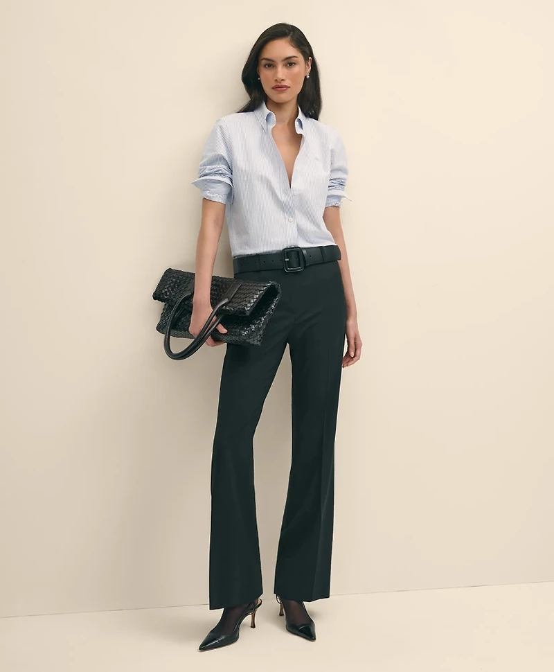 Classic-Fit Cotton Oxford Stripe Shirt