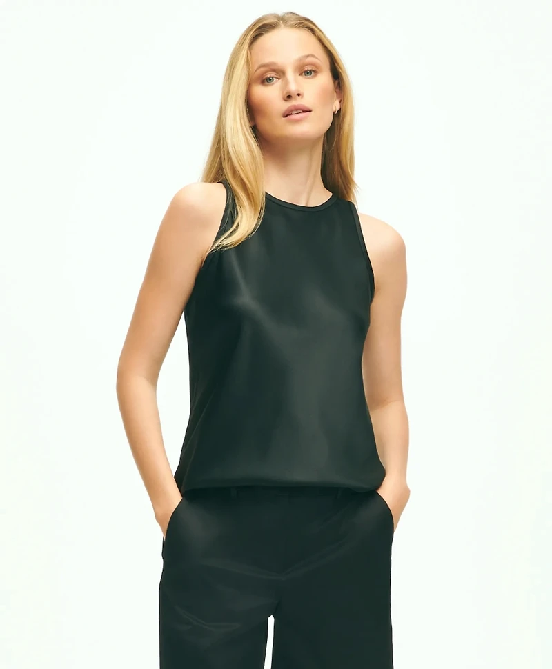 Cutaway Blouse Stretch Silk