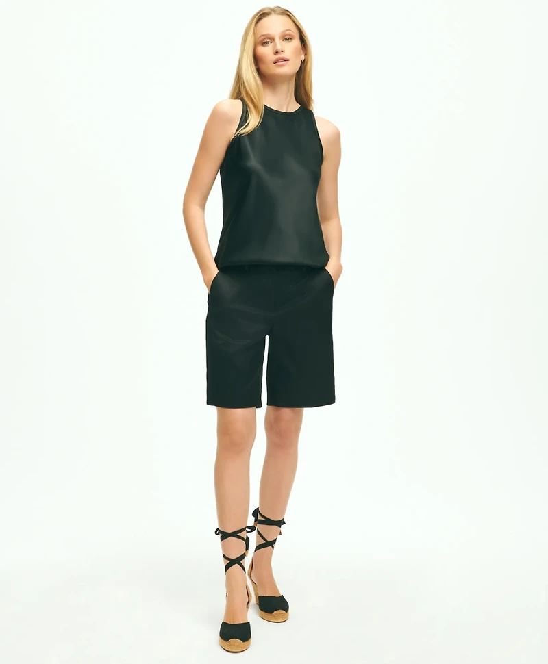Cutaway Blouse Stretch Silk