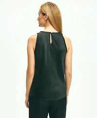 Cutaway Blouse Stretch Silk