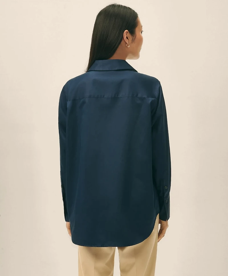 Relaxed Shirt Supima<sup>®</sup> Cotton Sateen