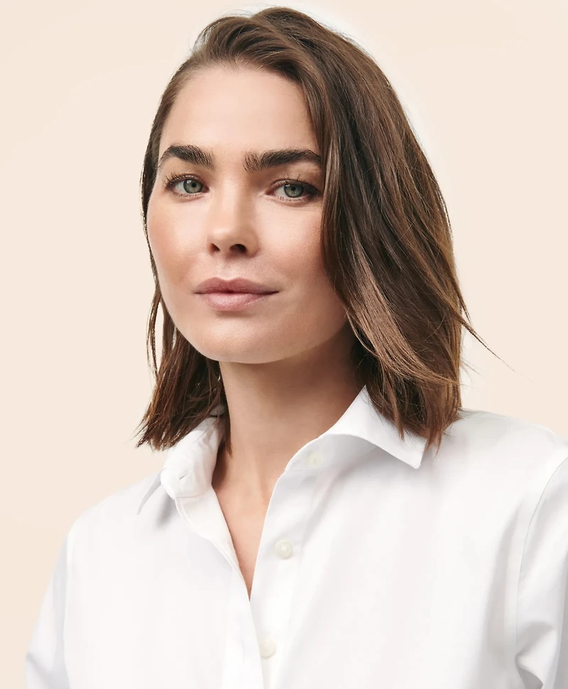 Cropped Shirt Stretch Supima<sup>®</sup> Cotton