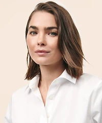 Cropped Shirt Stretch Supima<sup>®</sup> Cotton