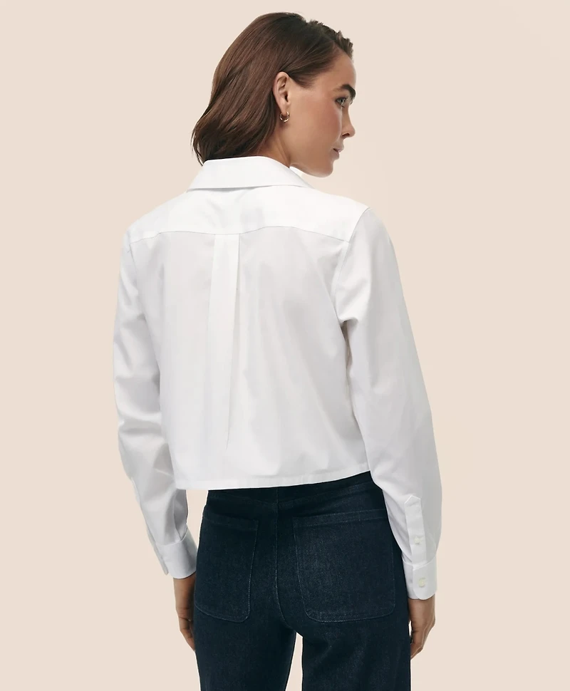 Cropped Shirt Stretch Supima<sup>®</sup> Cotton