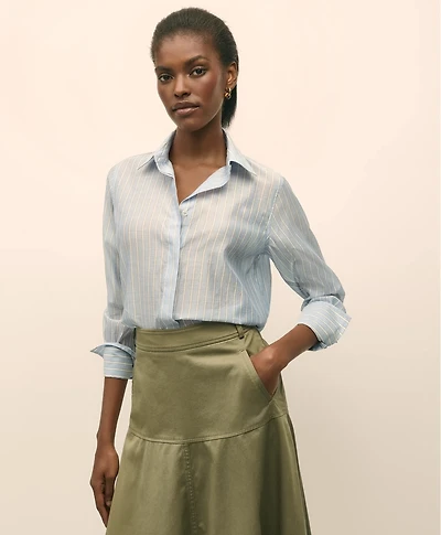 Classic Fit Cotton-Silk Shirt