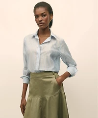 Classic Fit Cotton-Silk Shirt