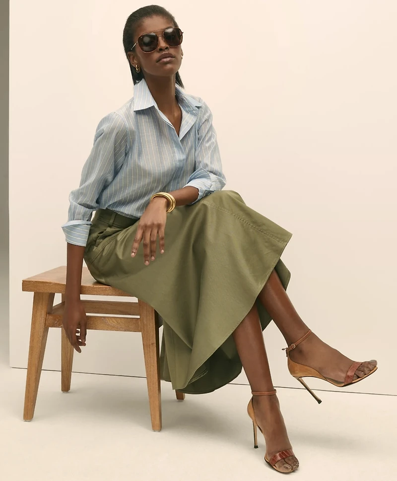 Classic Fit Cotton-Silk Shirt