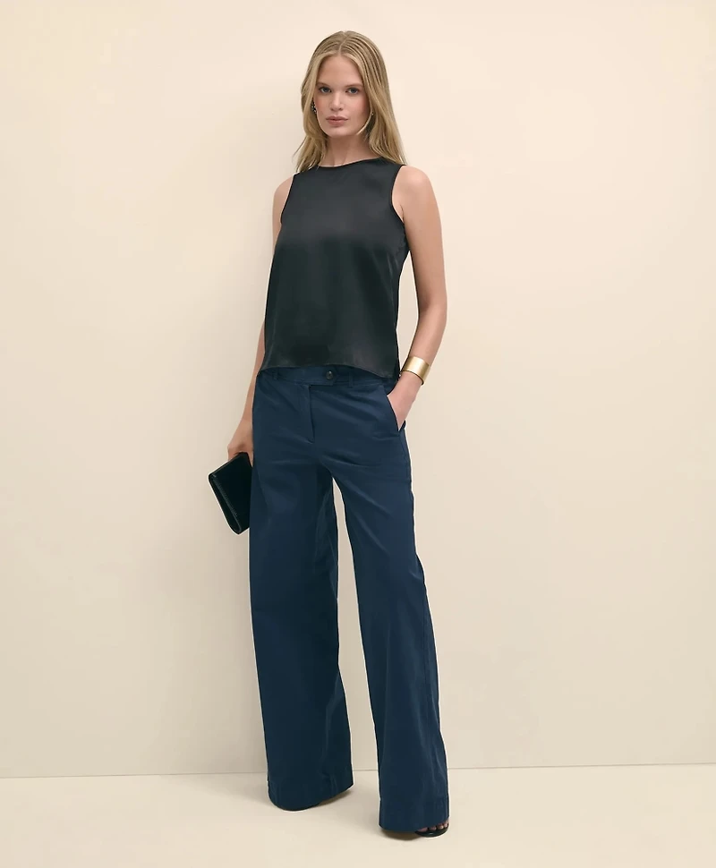 Sleeveless Shell Washable Silk