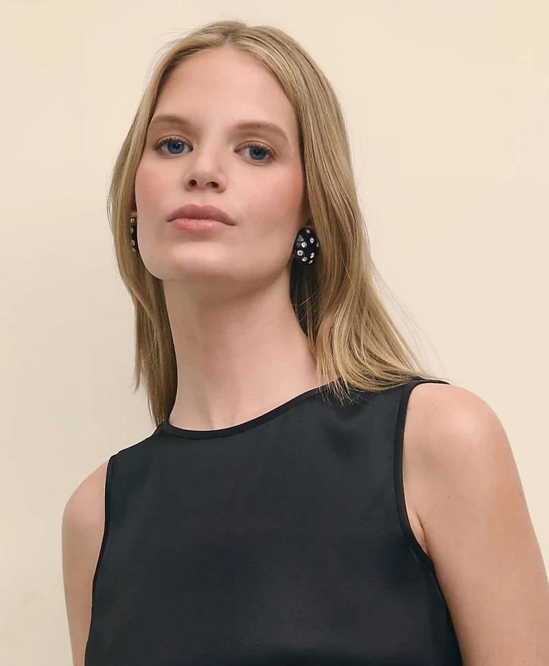 Sleeveless Shell Washable Silk