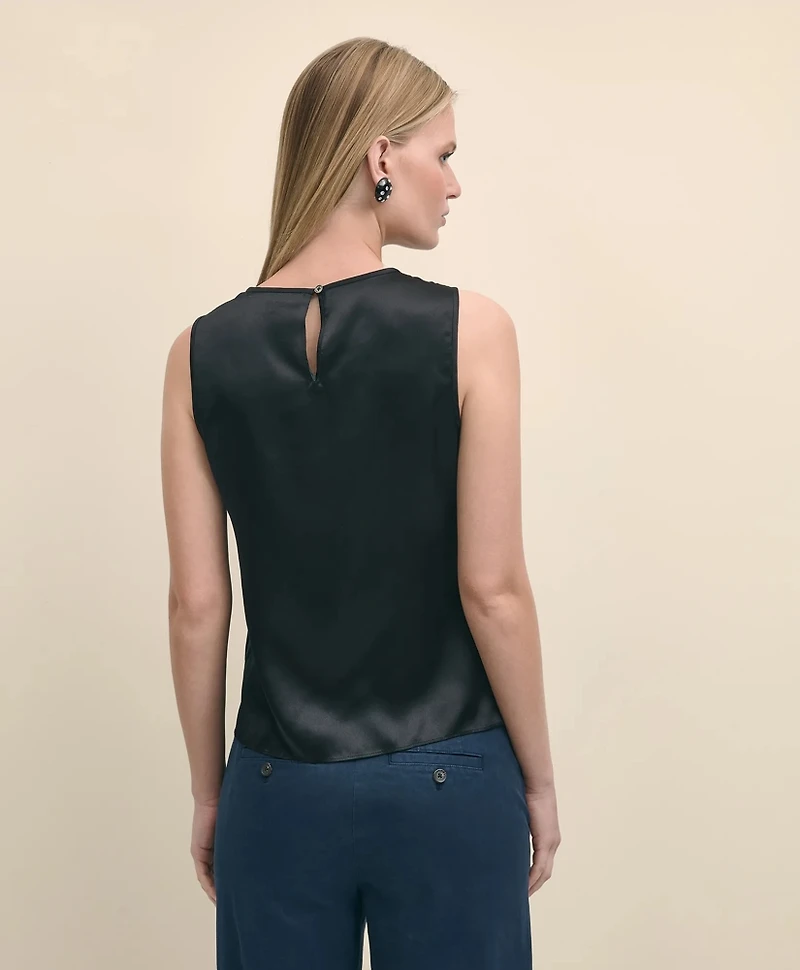 Sleeveless Shell Washable Silk