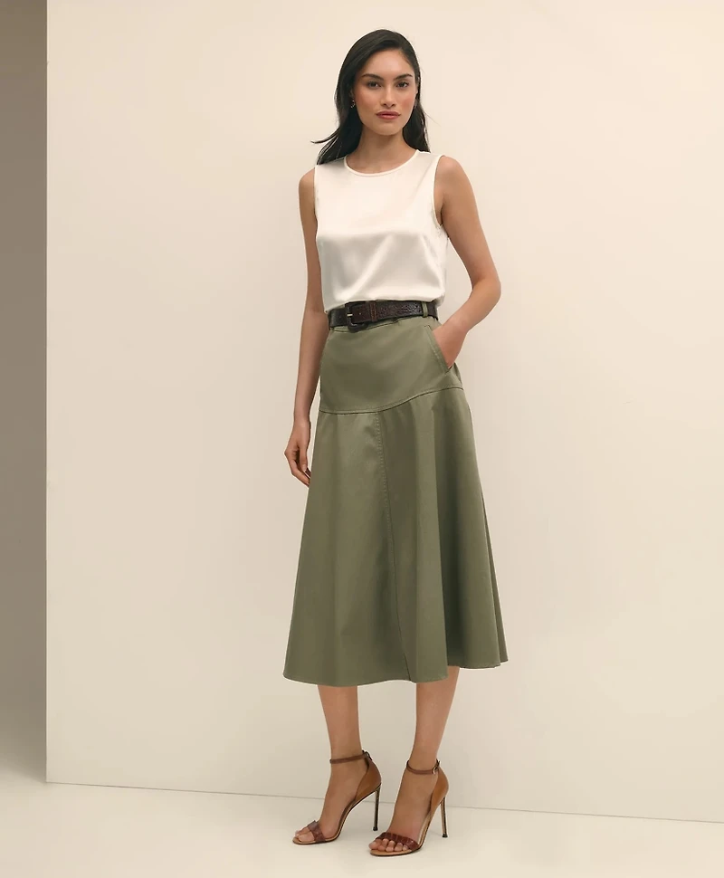 Sleeveless Shell Washable Silk