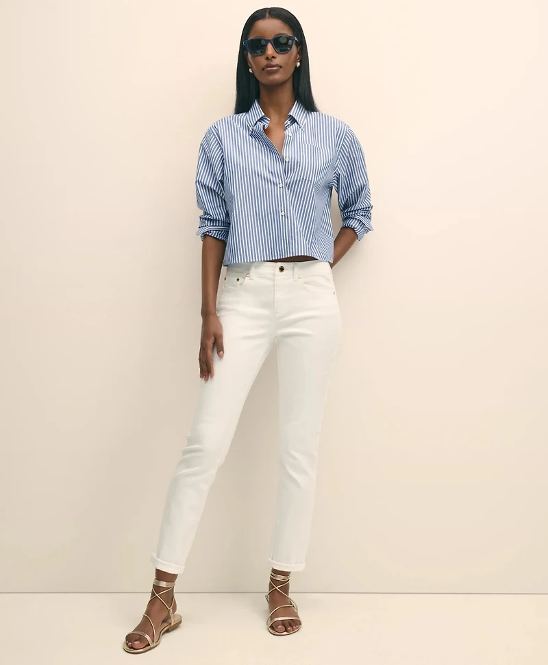 The Cropped Button-Down Shirt