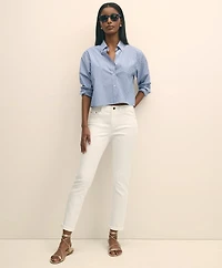 The Cropped Button-Down Shirt