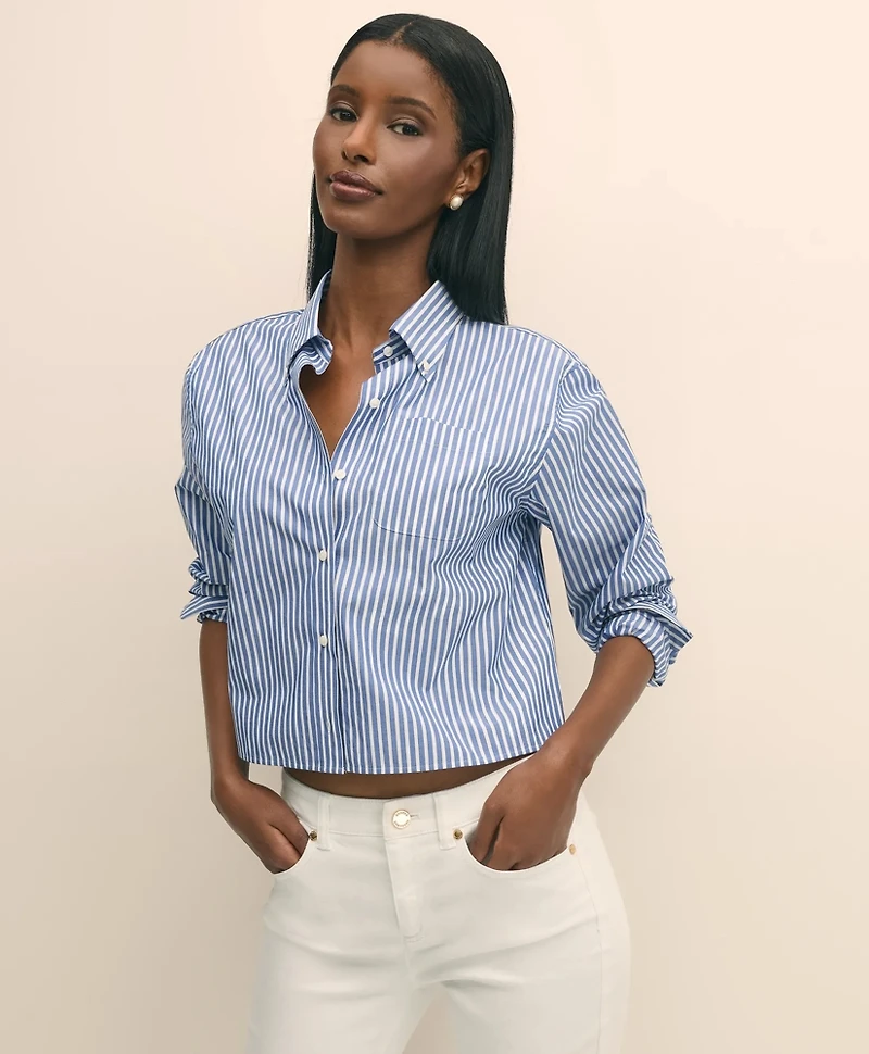 The Cropped Button-Down Shirt