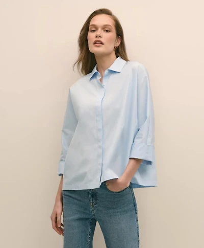 Supima<sup>®</sup> Cotton Relaxed Dolman-Sleeve Shirt